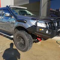 IN-HOUSE FABRICATION NISSAN NAVARA NP300 4" STAINLESS STEEL SNORKEL & AIRBOX KIT (LONG ENTRY)
